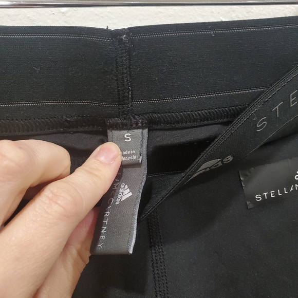 Fitness-Stella McCarthy Adidas Siza Small black leggings exercise workout Crop - Picture 4 of 4